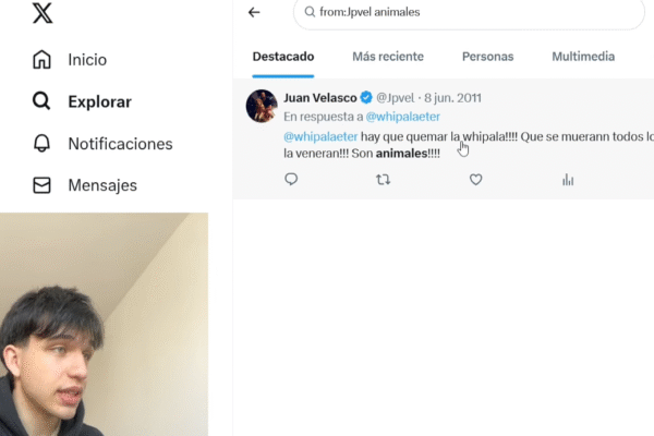 La polémica de los tuits racistas de JP Velasco: ¿Por qué se eliminó su cuenta en X?
