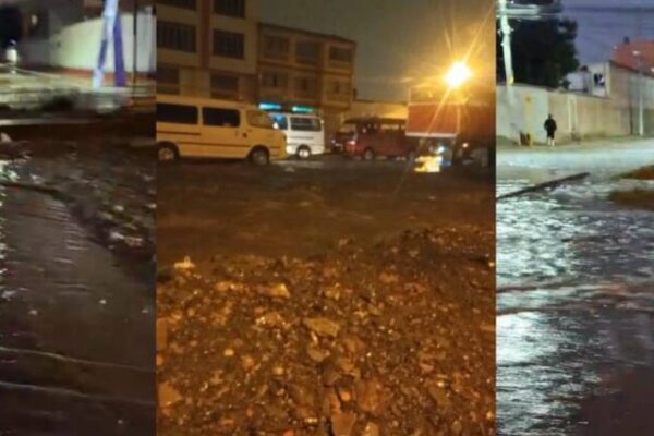 Lluvias y granizada causan caos en La Paz, El Alto y Oruro: calles inundadas y cierres viales