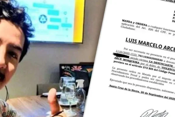 Hijo del presidente Luis Arce queda libre tras conciliación diferida; Fiscalía apela la decisión